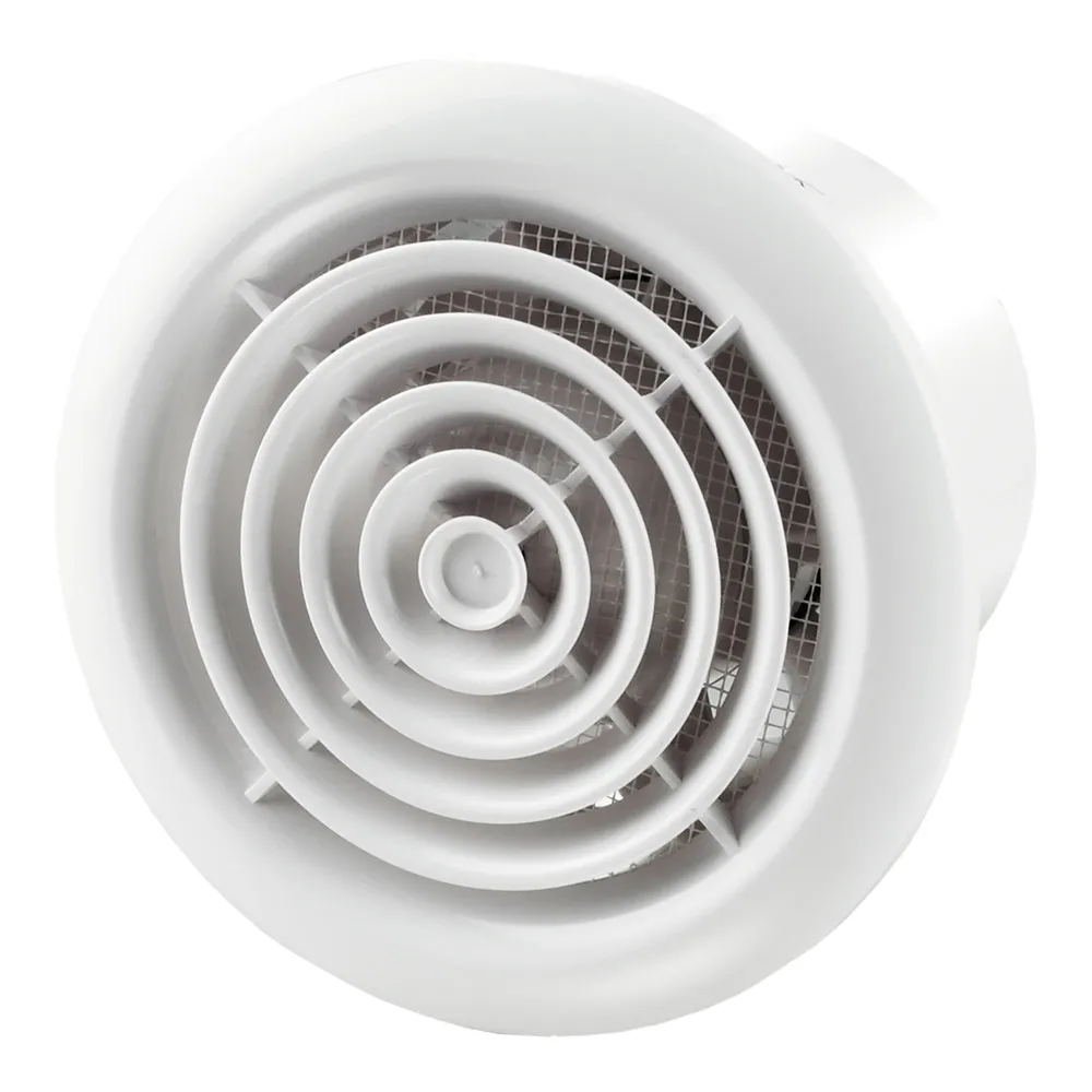 Ventilator baie, axial, Vents 100 PF, cu plasa anti-insecte, plastic, IP34, 14 W, 2300 RPM, 98 mc/h, D 100 mm