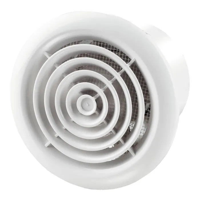 Ventilator baie, axial, Vents 150 PF, cu plasa anti-insecte, plastic, IP34, 24 W, 2400 RPM, 292 mc/h, D 150 mm