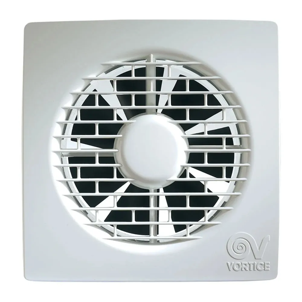 Ventilator baie, axial, Vortice Punto Filo MF 120/5", cu timer, cu clapeta antiretur, plastic, IPX4, 20 W, 2150 RPM, 175 mc/h, D 120 mm