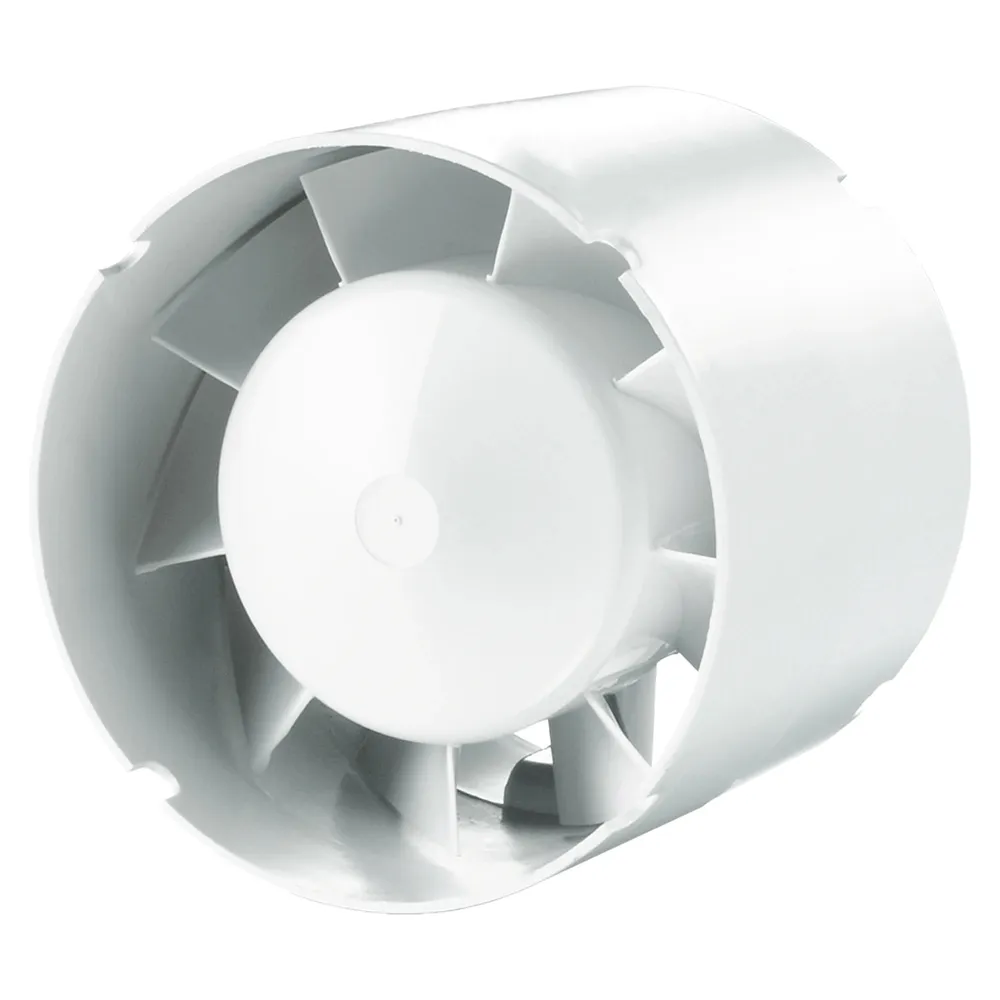 Ventilator pentru tubulatura, axial, Vents 125 VKO1, plastic, IPX4, 16 W, 2400 RPM, 190 mc/h, D 125 mm