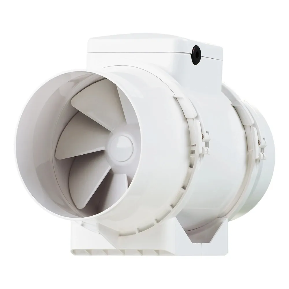 Ventilator pentru tubulatura, axial, Vents TT 100, plastic, IPX4, 33 W, 2385 RPM, 187 mc/h, D 100 mm
