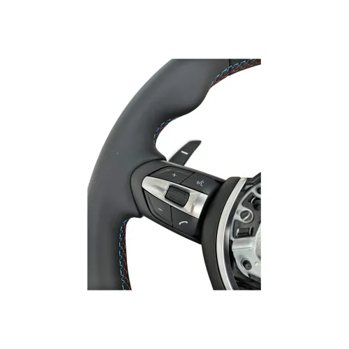 Volan sport piele compatibil cu modelele BMW Seria 1 E87 Seria 3 E90, E91, E92,E93 X1 E84 X5 E70,E53 X6 E71 Z4 E89 — imaginea 3