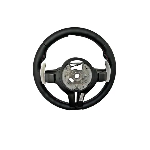 Volan sport piele compatibil cu modelele BMW Seria 1 F20,F21 Seria 2 F22,F23,F45,F87 Seria 3 F30,F31,F34 Seria 4 F32,F33,F36,F82,F83 X5 - F15 X3 - F25 — imaginea 4