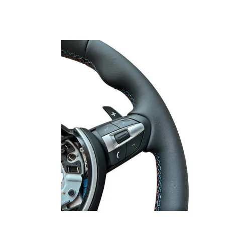 Volan sport piele compatibil cu modelele BMW Seria 1 F20,F21 Seria 2 F22,F23,F45,F87 Seria 3 F30,F31,F34 Seria 4 F32,F33,F36,F82,F83 X5 - F15 X3 - F25 — imaginea 3