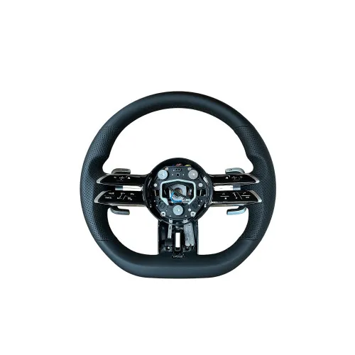 Volan sport piele compatibil cu modelele Mercedes 2011-2021 Produs compatibil - nu este OEM