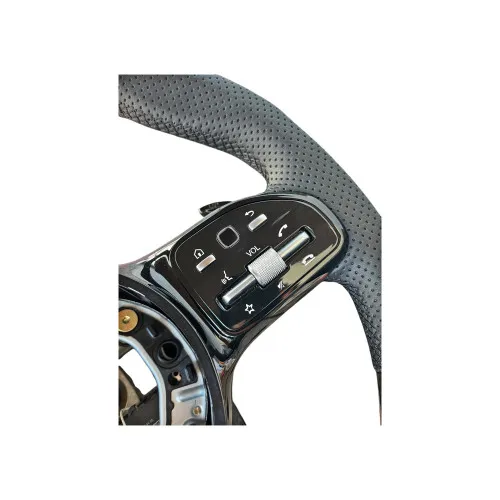 Volan sport piele perforata si carbon compatibil cu modelele Mercedes 2010-2021 Produs compatibil - nu este OEM — imaginea 4