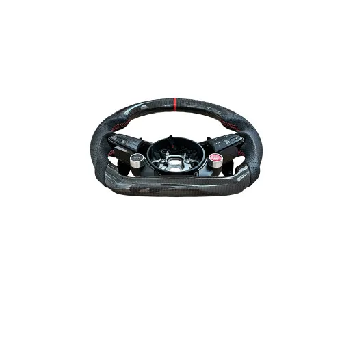 Volan sport piele si carbon compatibil cu modelele Audi fabricate dupa 2011, Produs compatibil - nu este OEM — imaginea 2