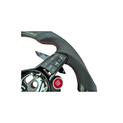Volan sport piele si carbon compatibil cu modelele Audi fabricate dupa 2011, Produs compatibil - nu este OEM — imaginea 3
