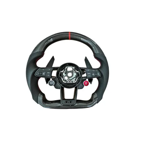 Volan sport piele si carbon compatibil cu modelele Audi fabricate dupa 2011, Produs compatibil - nu este OEM