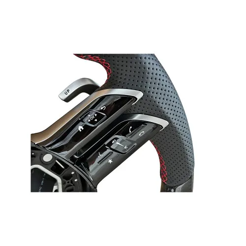 Volan sport piele si carbon compatibil cu modelele Mercedes 2011-2021 Produs compatibil - nu este OEM — imaginea 3
