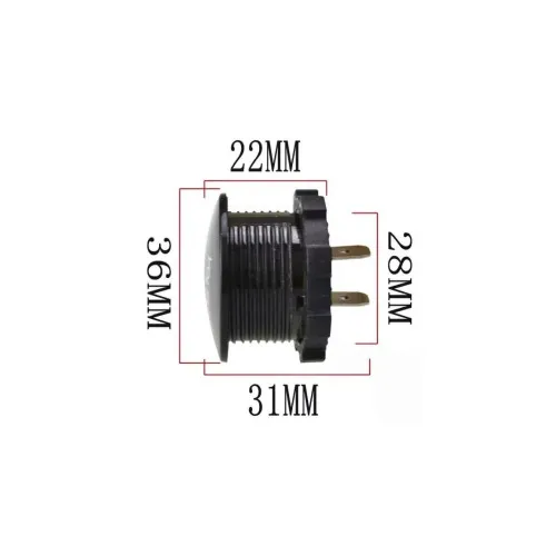 Voltmetru 12-24V /5-30V cu LED Rosu — imaginea 3