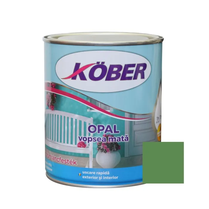 Vopsea alchidica pentru lemn / metal, Kober Opal, interior / exterior, verde reseda, 2.5 L