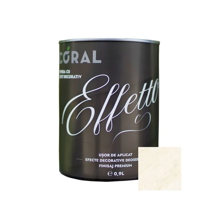 Vopsea decorativa, interior, Coral Effetto, Cosenza / crem, 0.9 L