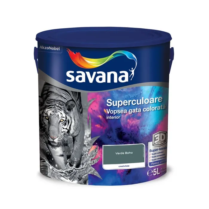 Vopsea gata colorata interior, Savana Superculoare, mov pastelat - inspiratie, 5 L