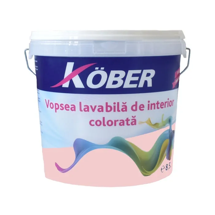 Vopsea lavabila interior, Kober, roz quartz V8320, 8.5 L