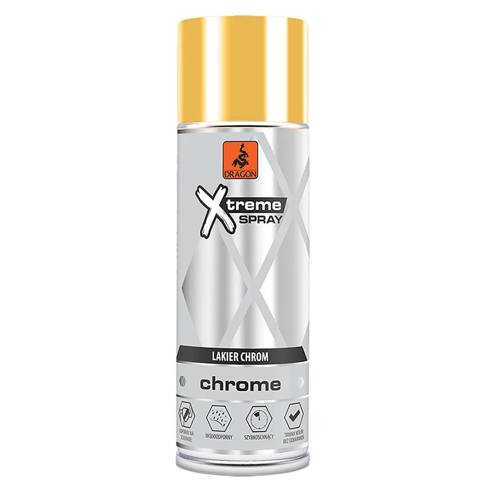 Vopsea spray Dragon, auriu, lucios, 400 ml