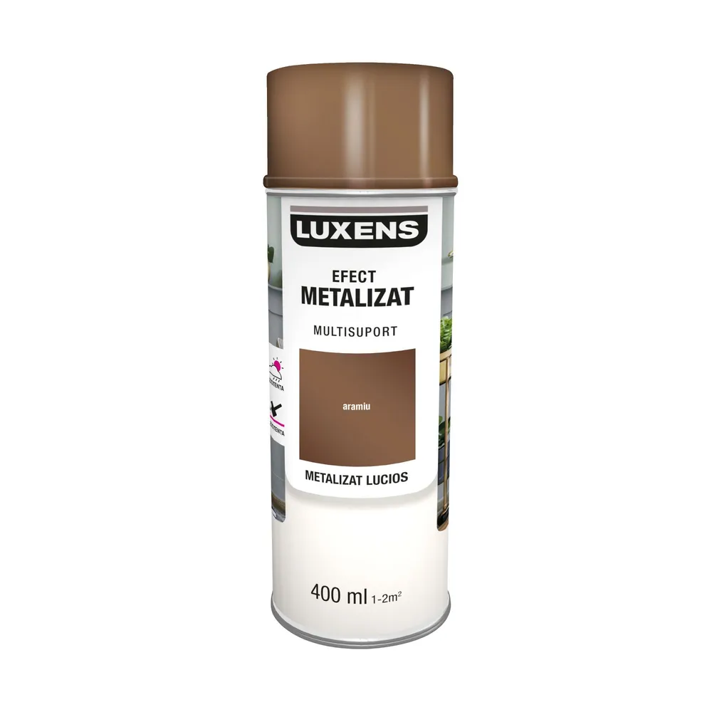 Vopsea spray Luxens, decorativa, aramiu, metalizat lucios, 400 ml