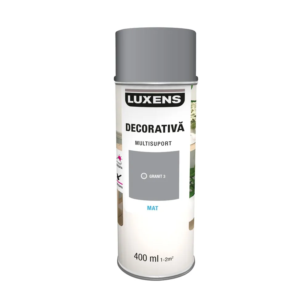 Vopsea spray Luxens, decorativa, granit 3, mat, 400 ml