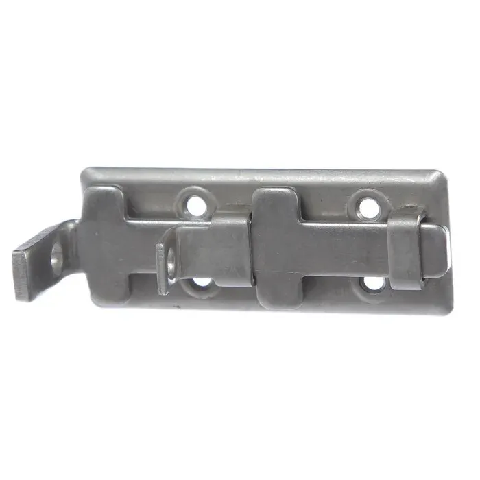 Zavor aplicat, inchidere cu lacat, argintiu, 63 x 23 mm