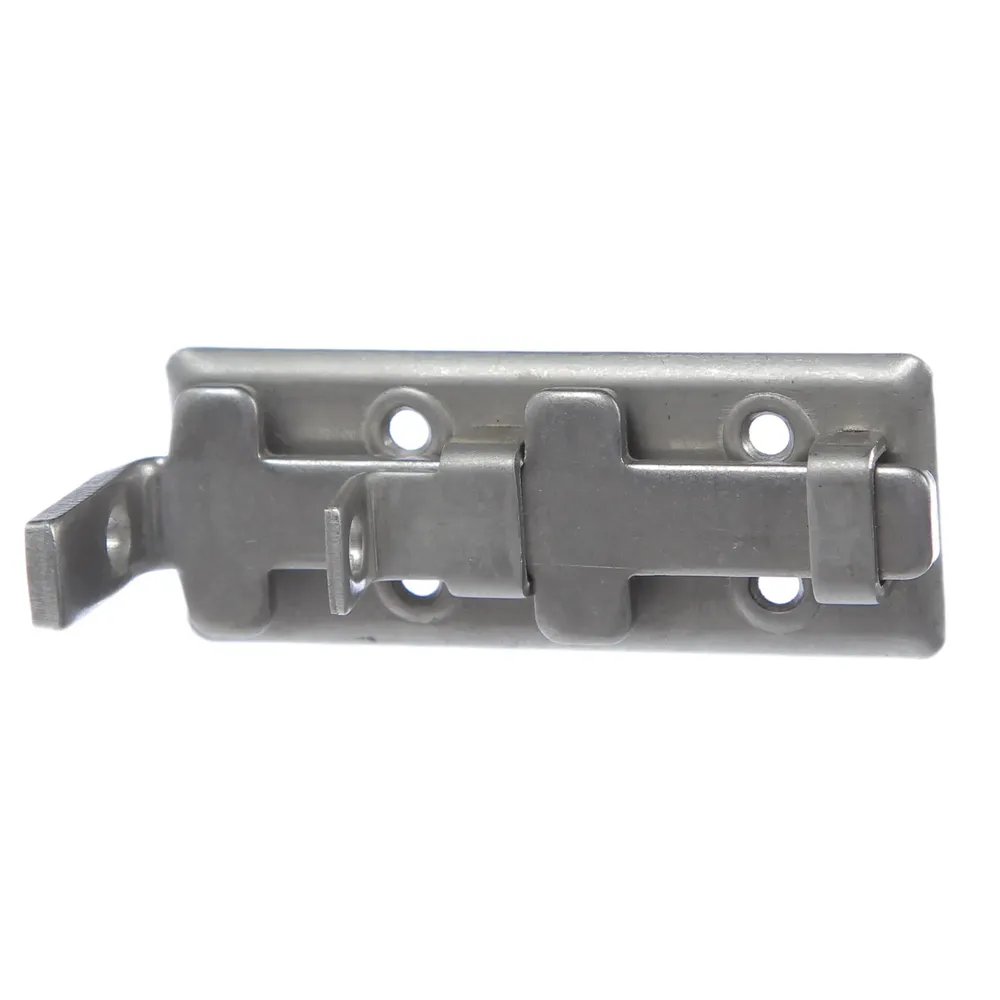 Zavor aplicat, inchidere cu lacat, argintiu, 80 x 32.5 mm