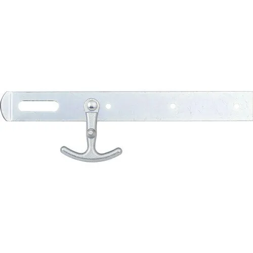 Zavor metalic pentru poarta gradina Alberts 250x30 mm, otel zincat galben